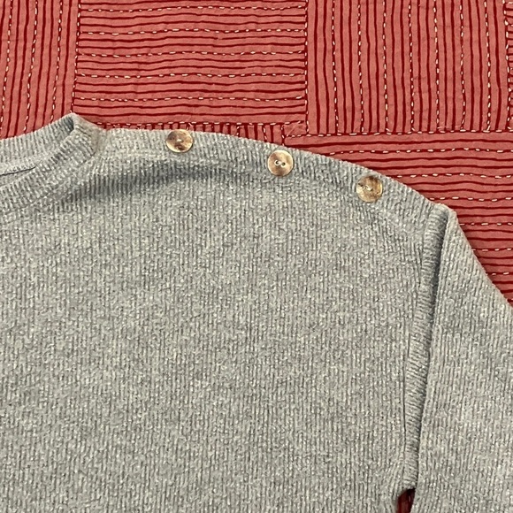 COIN 1804 ladies plus size 1x sweater / top charcoal grey - Picture 3 of 12